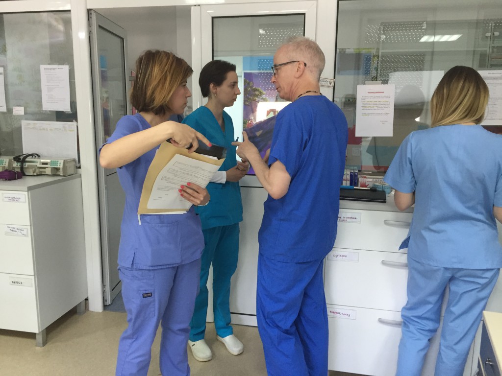 Frank teaching Macedonian team